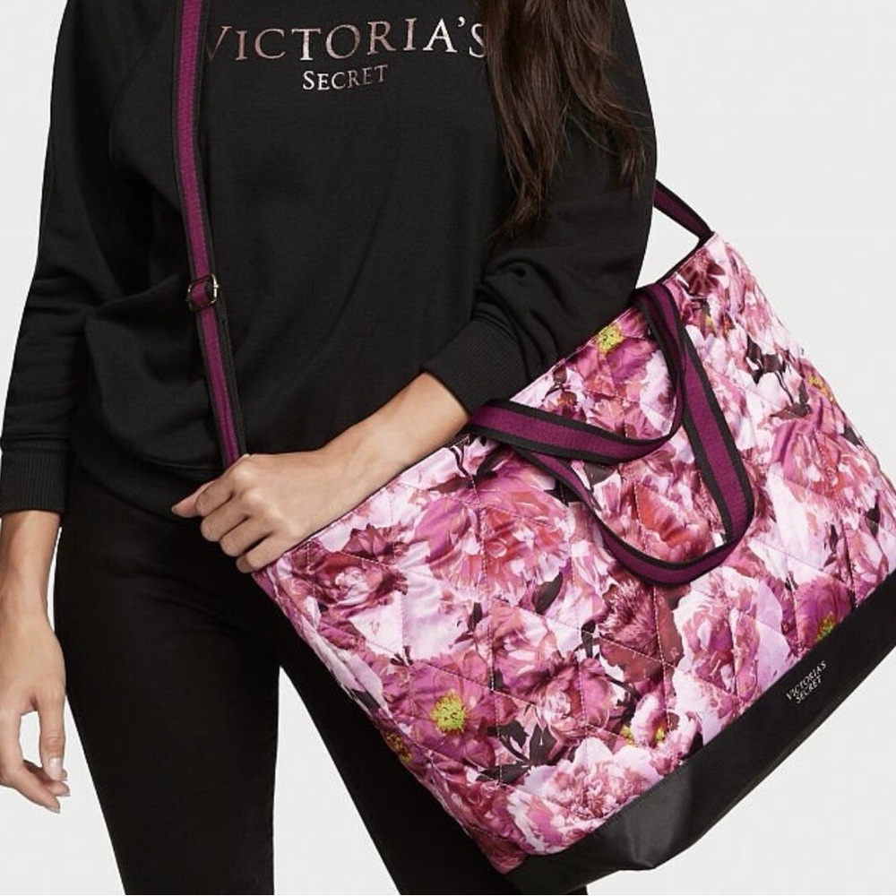 Victoria's Secret Pink Floral Tote Bag